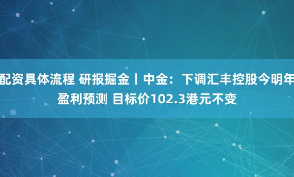 配资具体流程 研报掘金丨中金：下调汇丰控股今明年盈利预测 目标价102.3港元不变